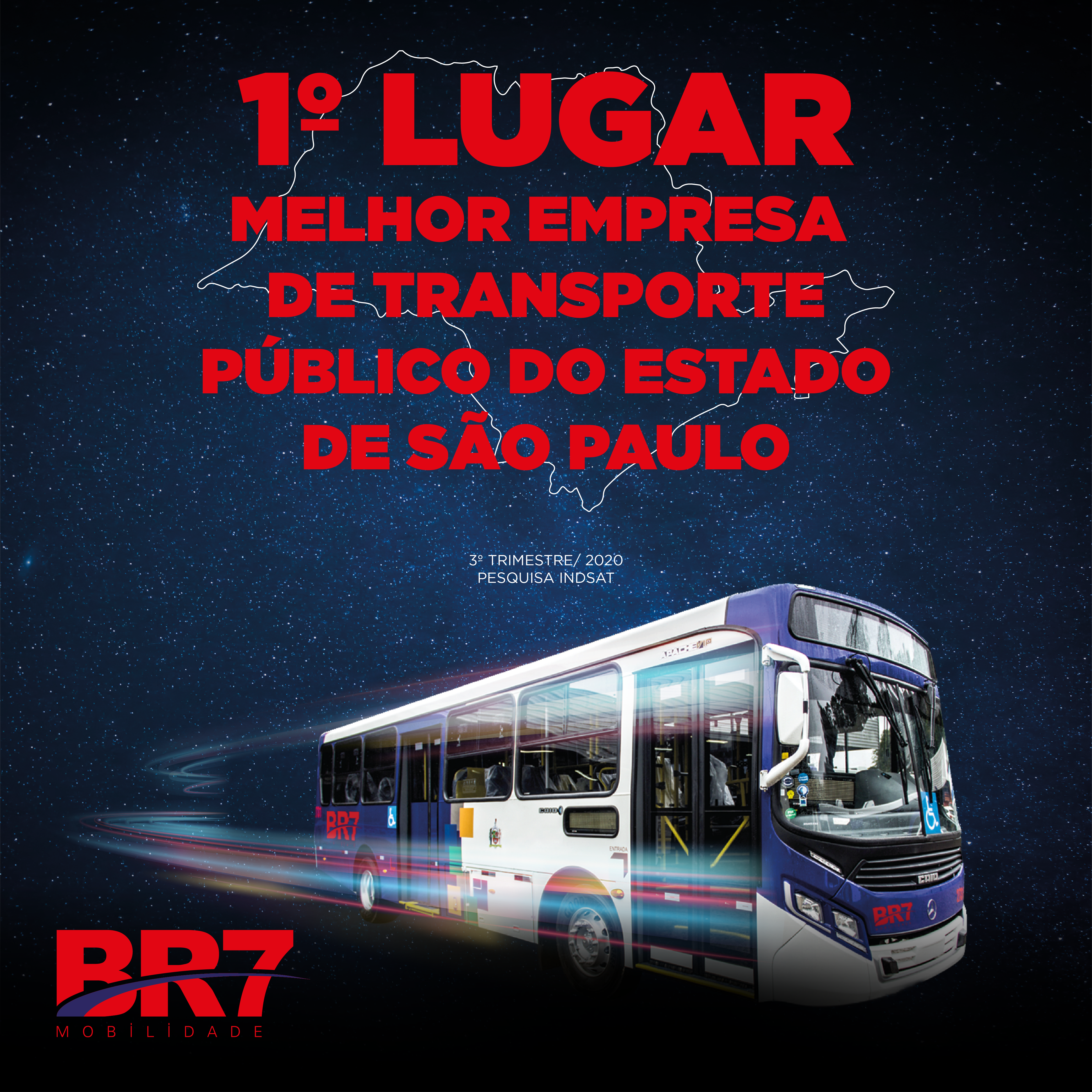 BR7 Mobilidade é eleita como a melhor empresa de transporte público do Estado de São Paulo 